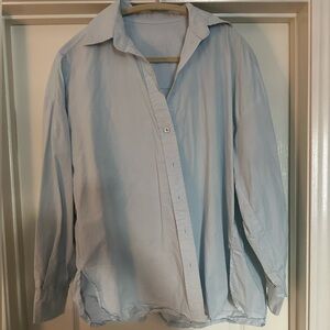 Daily Drills Light Blue Button Up - size Sm/M
